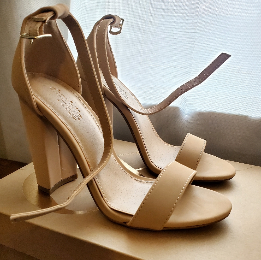 Charlotte Russe Nude Heeled Sandals